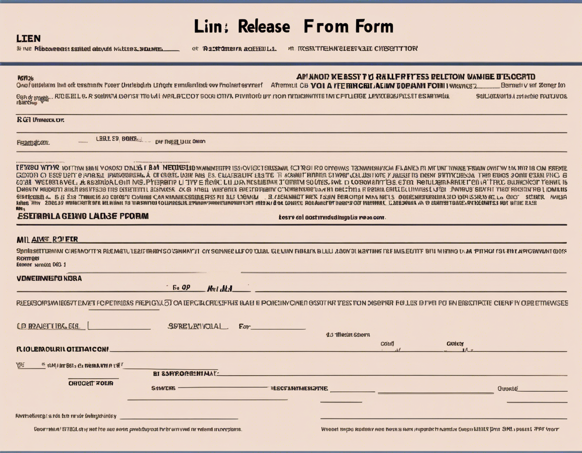 Understanding the Lien Release Form Process